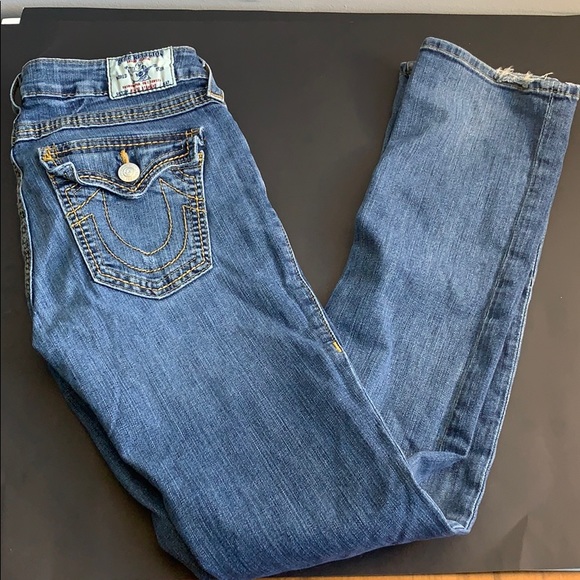 True Religion Denim - Hi-Rise Straight Leg True Religion Jeans